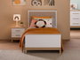 Hanah Home Cama Individual Madera y Roble Blanco